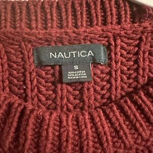 Nautica Women's Burgundy Knit Sweater